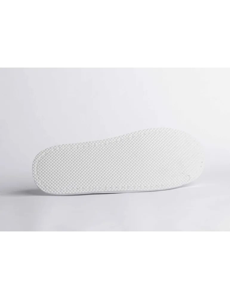 Pantuflas de Terciopelo Blanco para Hotel | Merveyl