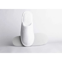 Pantuflas de Terciopelo Blanco para Hotel | Merveyl