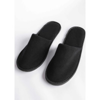 Zapatillas de Hotel Terciopelo Negro 36-41 | Merveyl