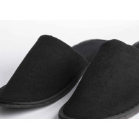 Zapatillas de Hotel Terciopelo Negro 36-41 | Merveyl