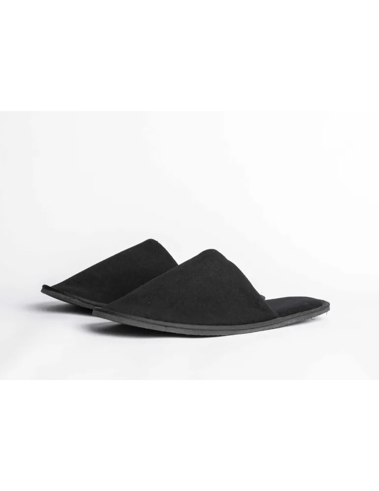 Zapatillas de Hotel Terciopelo Negro 36-41 | Merveyl