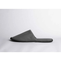 Pantuflas de hotel de terciopelo gris 40-44 | Merveyl