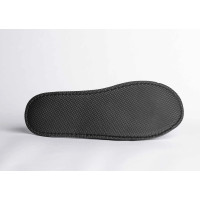 Pantuflas de hotel de terciopelo gris 40-44 | Merveyl