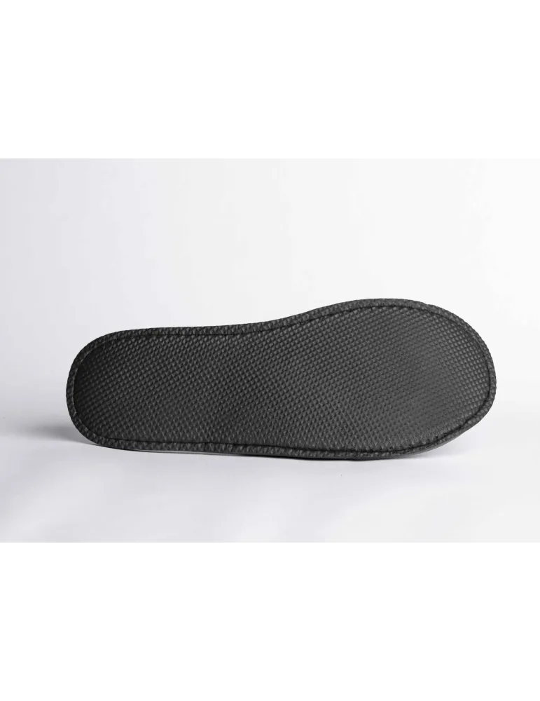 Pantuflas de hotel de terciopelo gris 40-44 | Merveyl