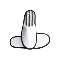 Zapatillas de spa para mujer cerradas H2O blanco estriado