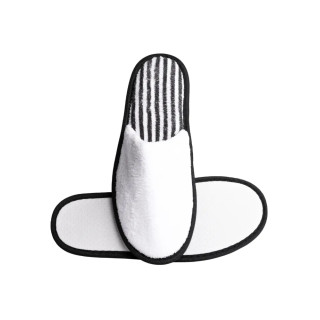 Zapatillas de spa para mujer cerradas H2O blanco estriado