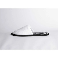 Zapatillas de spa para mujer cerradas H2O blanco estriado