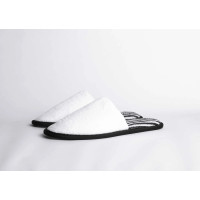 Zapatillas de spa para mujer cerradas H2O blanco estriado