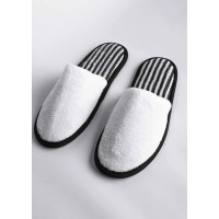 Zapatillas de spa para mujer cerradas H2O blanco estriado