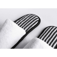 Zapatillas de spa para mujer cerradas H2O blanco estriado