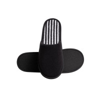 Pantuflas de Spa para Hombre Cerradas H2O Estriadas Negras