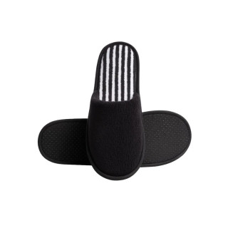 Chaussons H2O coral noir et rayures noires et blanches - Luxe