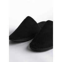 Zapatillas de hotel cerradas Coral negro premium