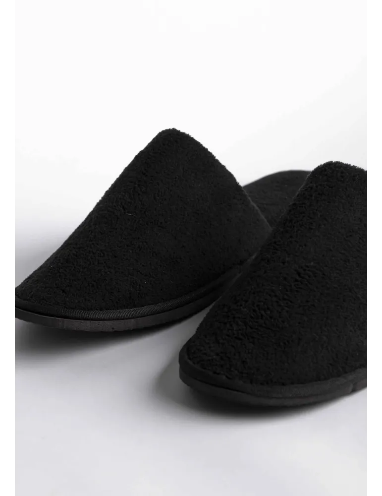 Zapatillas de hotel cerradas Coral negro premium