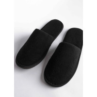 Zapatillas de hotel cerradas Coral negro premium