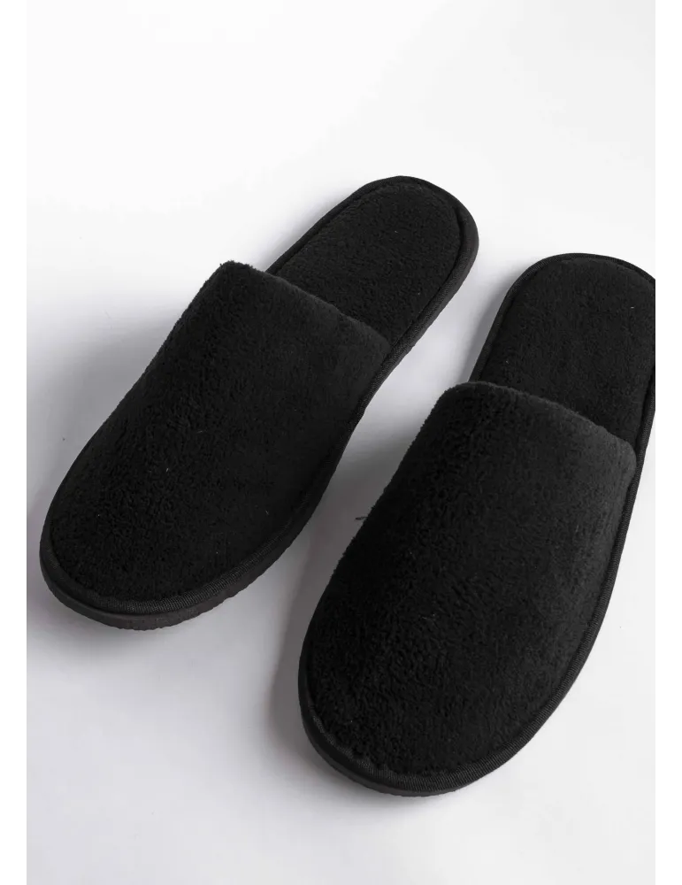 Zapatillas de hotel cerradas Coral negro premium