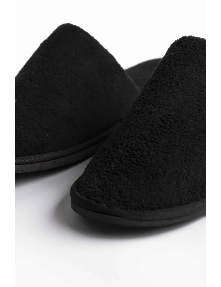 Zapatillas de hotel cerradas Coral negro premium