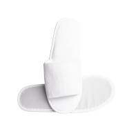 Zapatillas de hotel abiertas Coral Blanco Lujo | Merveyl