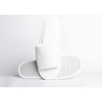 Zapatillas de hotel abiertas Coral Blanco Lujo | Merveyl
