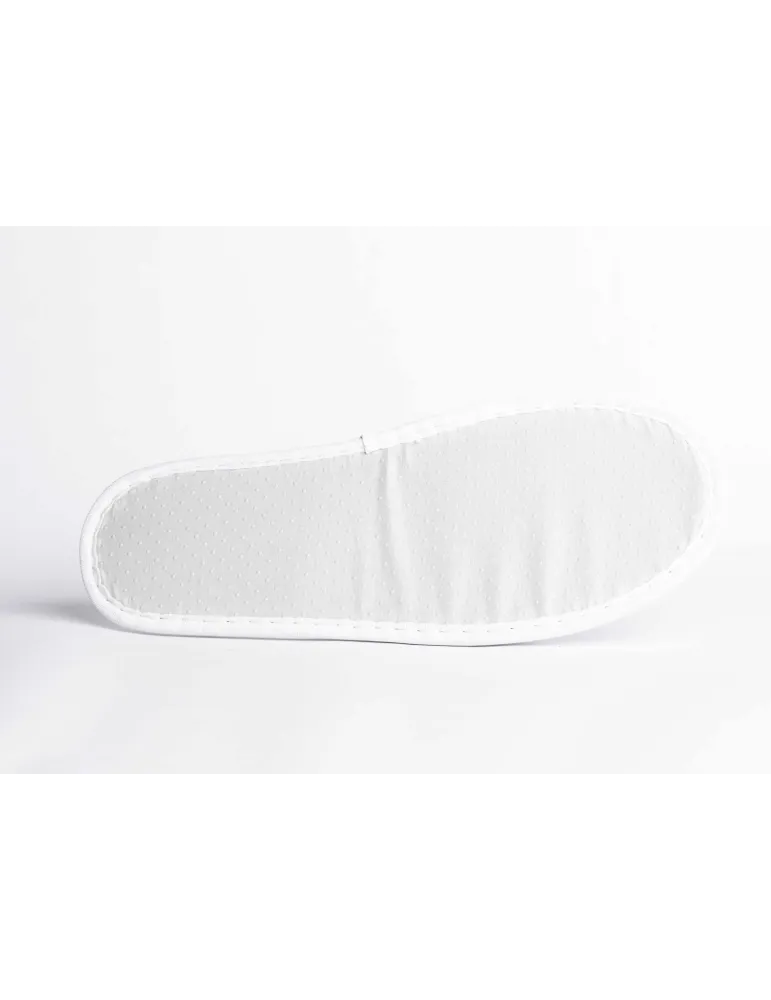 Zapatillas de hotel abiertas Coral Blanco Lujo | Merveyl