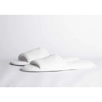 Zapatillas de hotel abiertas Coral Blanco Lujo | Merveyl