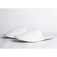 Plastic-Free White Terry Hotel Slippers | Merveyl