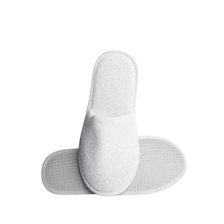 Chaussons en coton éponge blanc pour hôtels