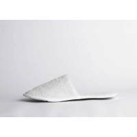 Zapatillas de Hotel Algodón Coral Blanco Pelo Largo | Merveyl