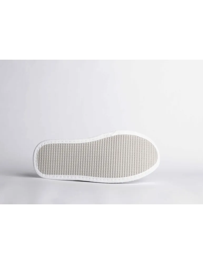 Zapatillas de Hotel Algodón Coral Blanco Pelo Largo | Merveyl