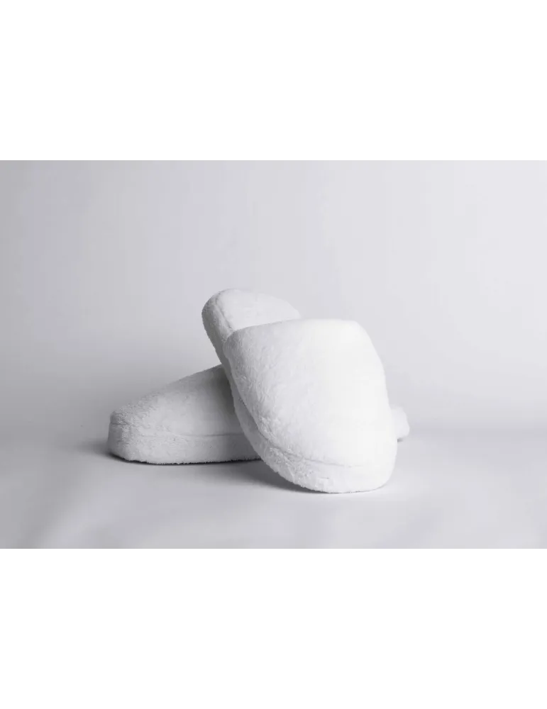Mules Blancas de Lujo con Suela Gruesa para Mujer | Merveyl