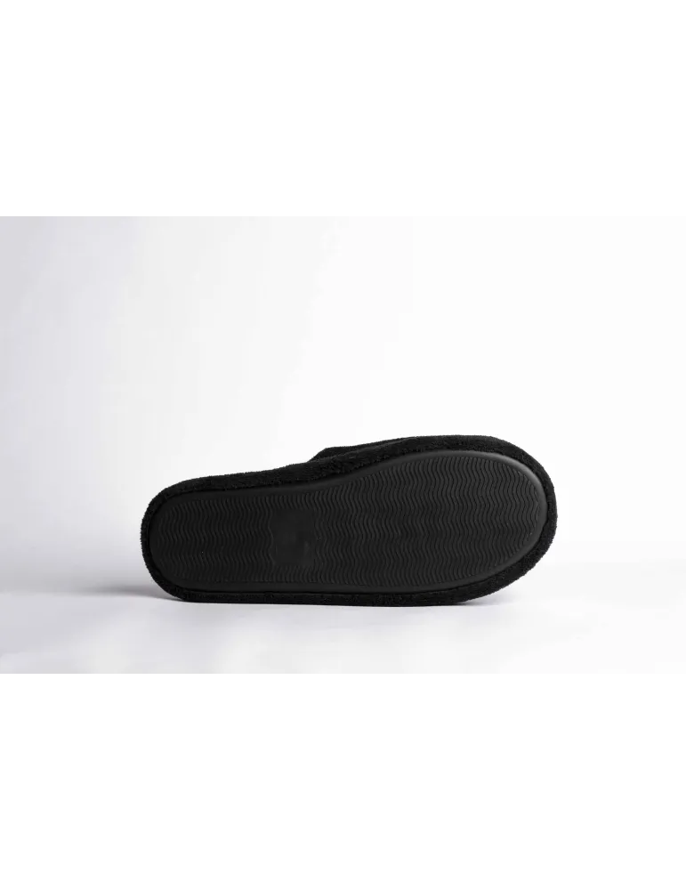 Cosy luxe thick Mule in black for hotels