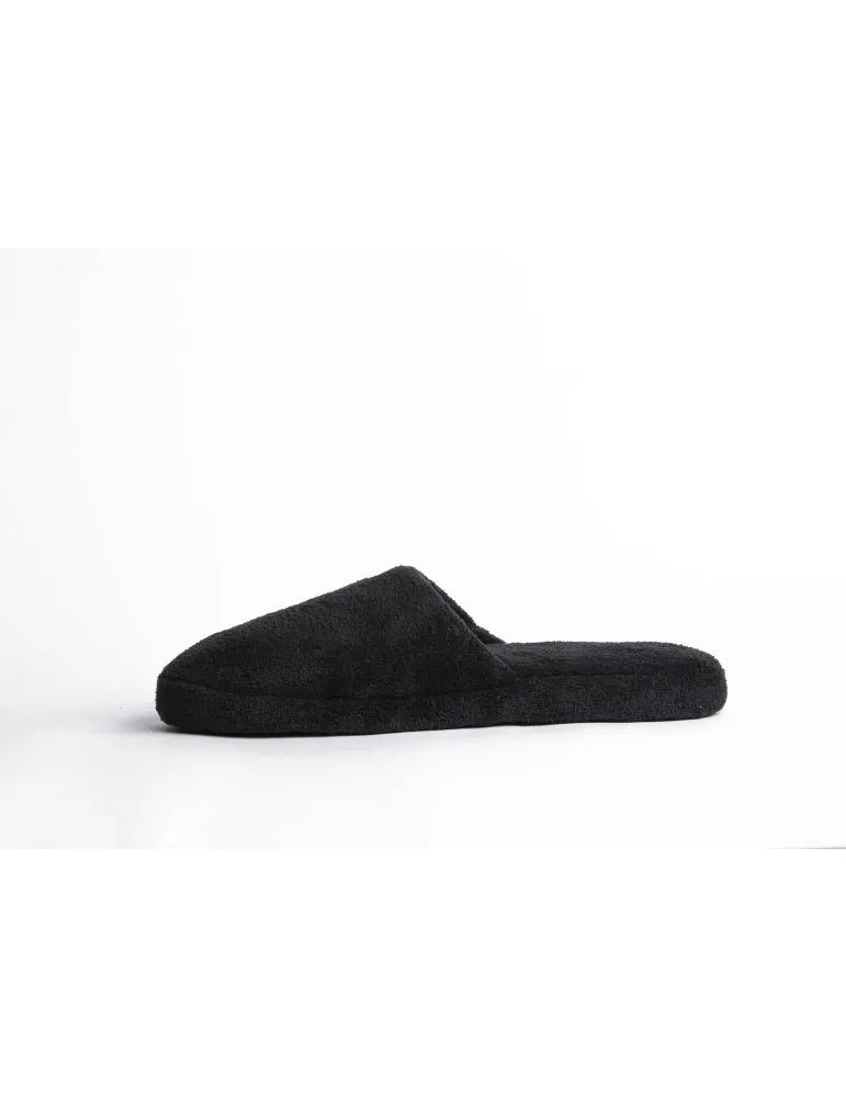Mules de Hotel Negras con Suela Gruesa para Hombre | Merveyl