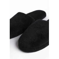 Cosy luxe thick Mule in black for hotels