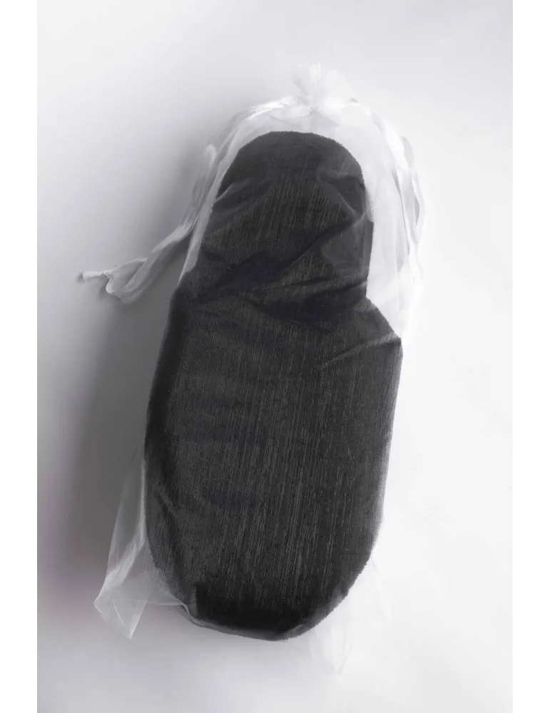 Mule épaisse noire de luxe pour hôtels