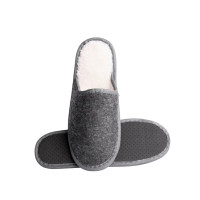 Zapatillas de mujer de fieltro y pelo - Spas