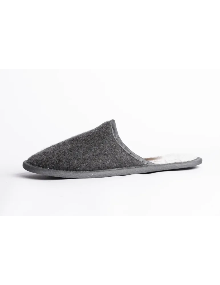Zapatillas de mujer de fieltro y pelo - Spas