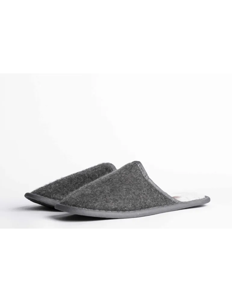 Zapatillas de mujer de fieltro y pelo - Spas