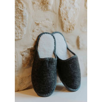 Zapatillas de mujer de fieltro y pelo - Spas