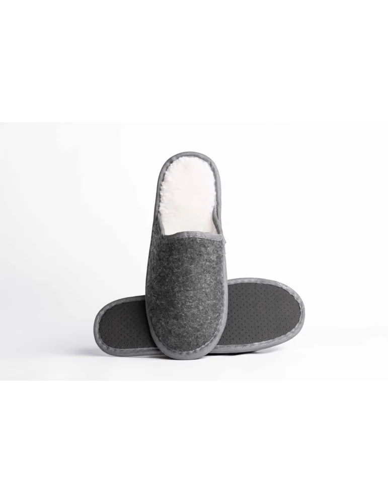 Zapatillas de casa para hombre de fieltro con forro - Hostelería