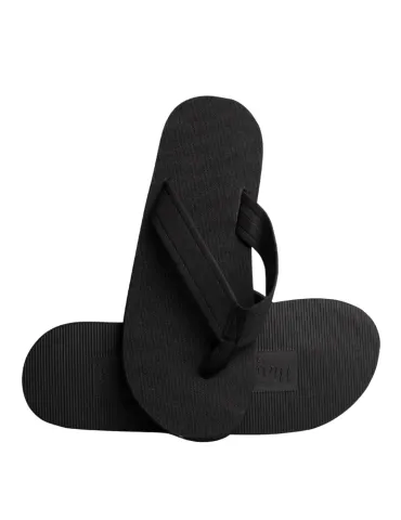 Men's Black 85% Bio-based Tongs I'm Green | Merveyl