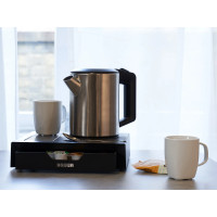 Corby Of Windsor Bandeja de cortesía Canterbury negro | Equipamiento de hotel y spa Merveyl