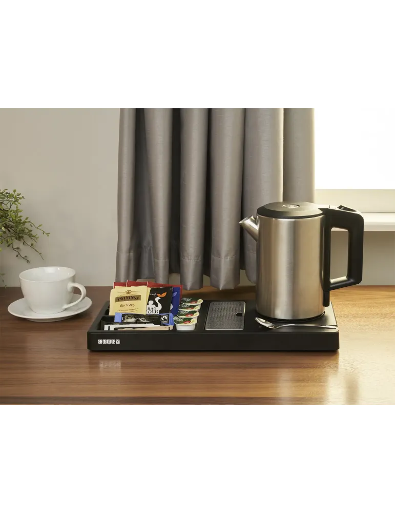 Corby Of Windsor Bandeja de cortesía Classic Canterbury Negro | Equipamiento para hoteles y spas Merveyl