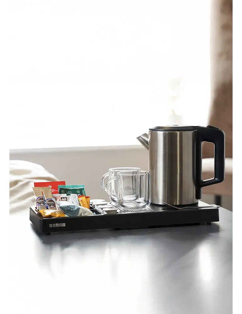 Corby Of Windsor Bandeja de cortesía Classic Canterbury Negro | Equipamiento para hoteles y spas Merveyl