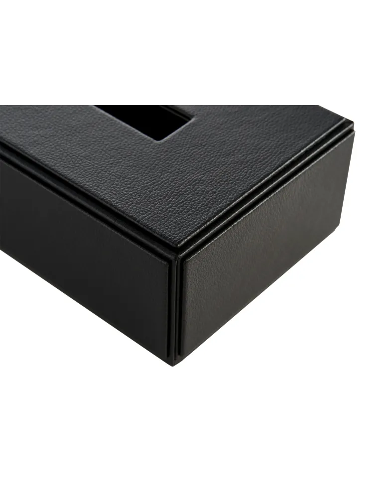 Caja de pañuelos rectangular Highland Corby | Funda de piel para hotel