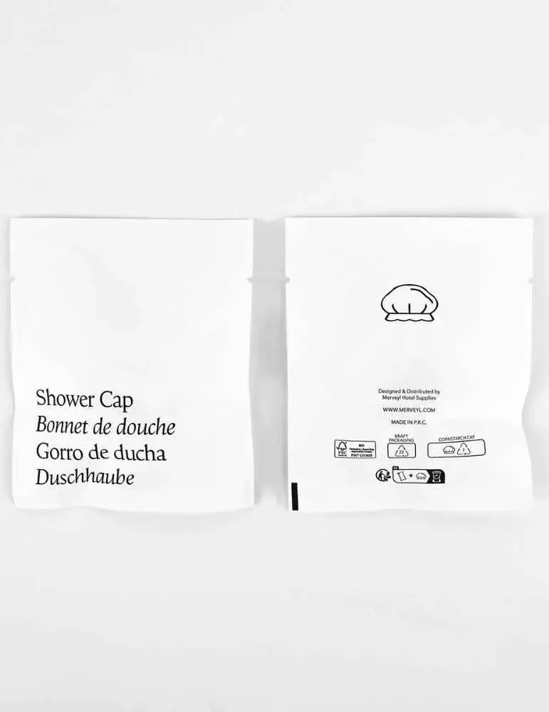 Gorro de ducha vegetal para hotel | Merveyl