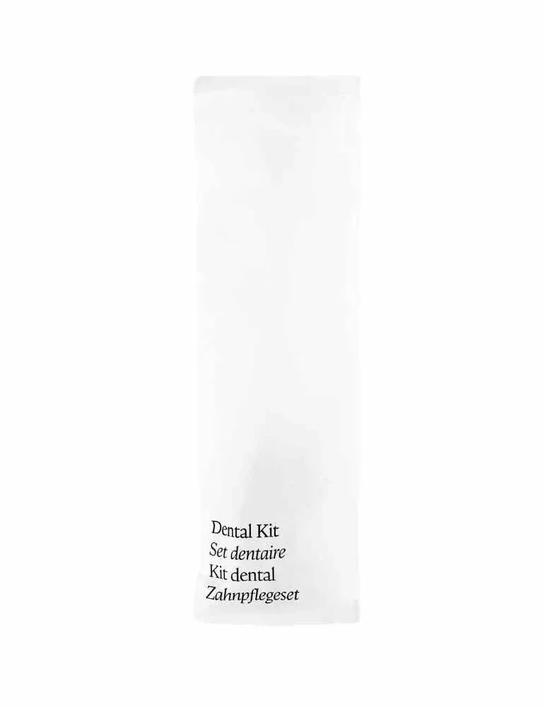 Kit dental de hotel vegetal en bolsa de base biológica | Merveyl