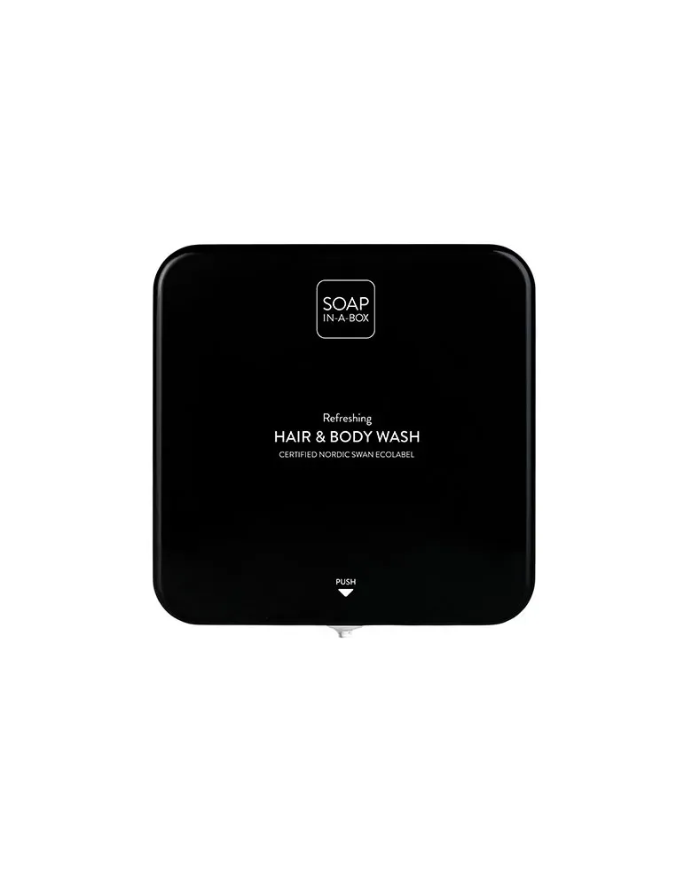Dispensador de Champú y Gel de Ducha Negro | Merveyl