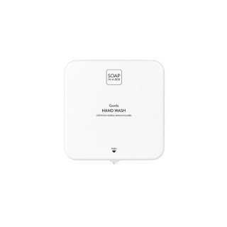 Dispensador blanco de jabón de manos para montaje en pared