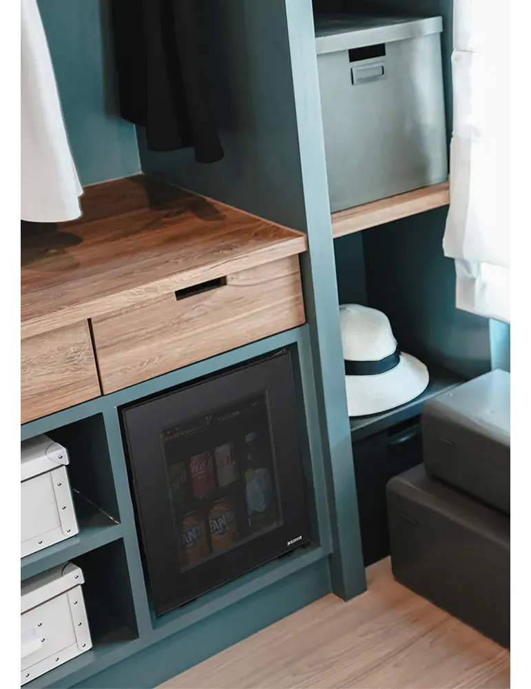 Minibar Eton 10L Puerta de Cristal Corby | Frigorífico Ahorra Espacio