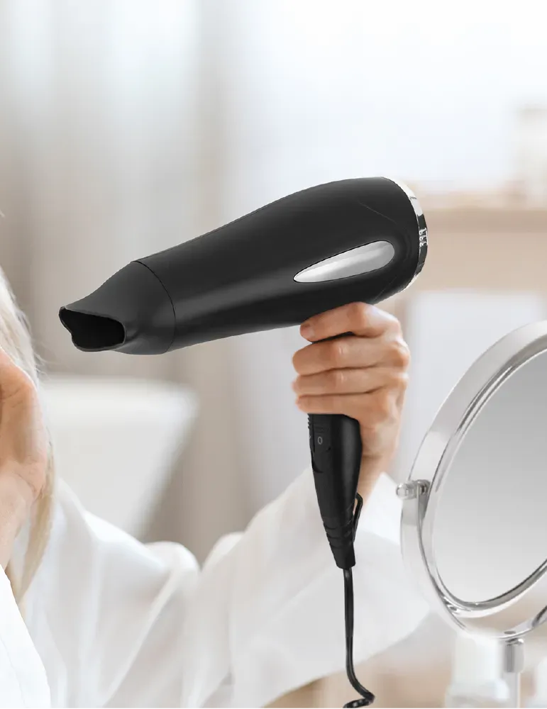 Corby Of Windsor Bedford Secador de pelo plegable 2000W Negro | Equipamiento para hoteles y spas Merveyl